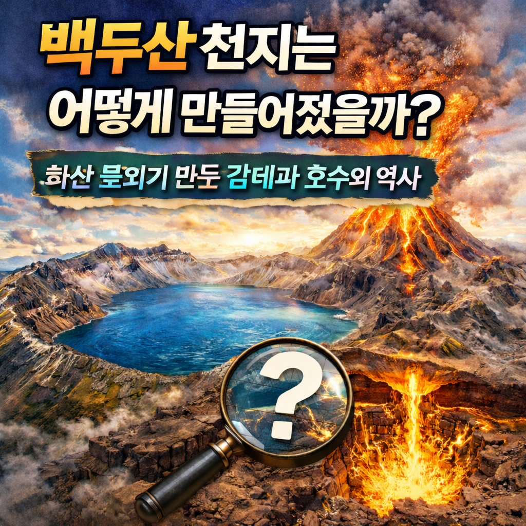 백두산 천지는 어떻게 만들어졌을까 화산 분화가 만든 칼데라 호수의 역사