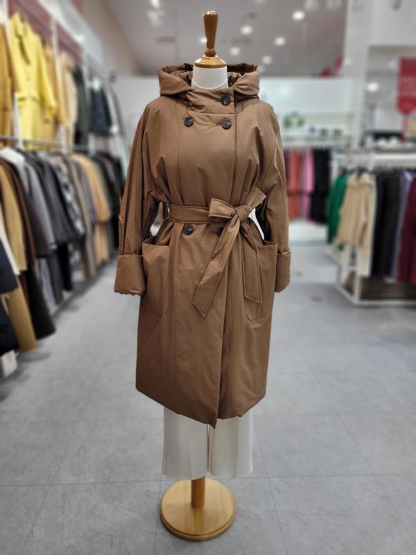 발렌시아 오버핏 벨티드 패딩 점퍼 22AGE28