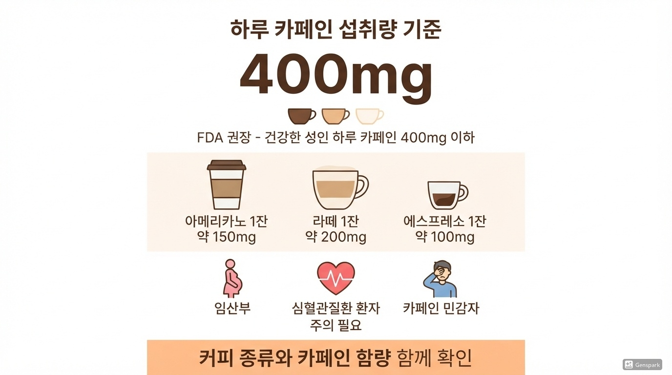 하루 카페인 섭취량과 주의해야 할 사람들