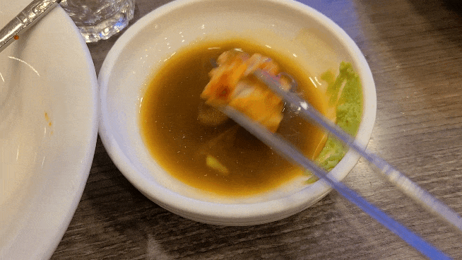 동해해물탕-아구찜-간장-찍어먹기