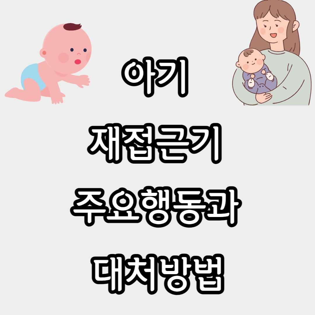 아기 재접근기 주요행동, 대처방법.