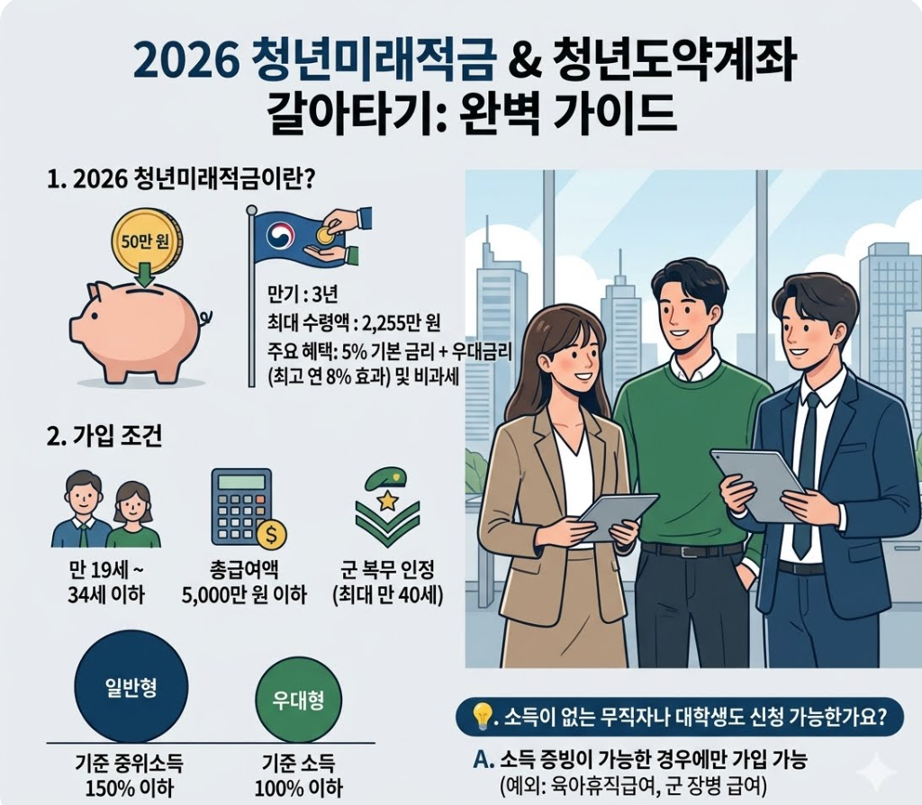 2026년 청년미래적금 신청방법 및 가입조건 혜택 총정리