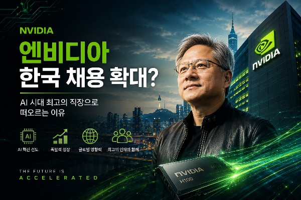 엔비디아 한국 채용 확대? AI 시대 최고의 직장으로 떠오르는 이유