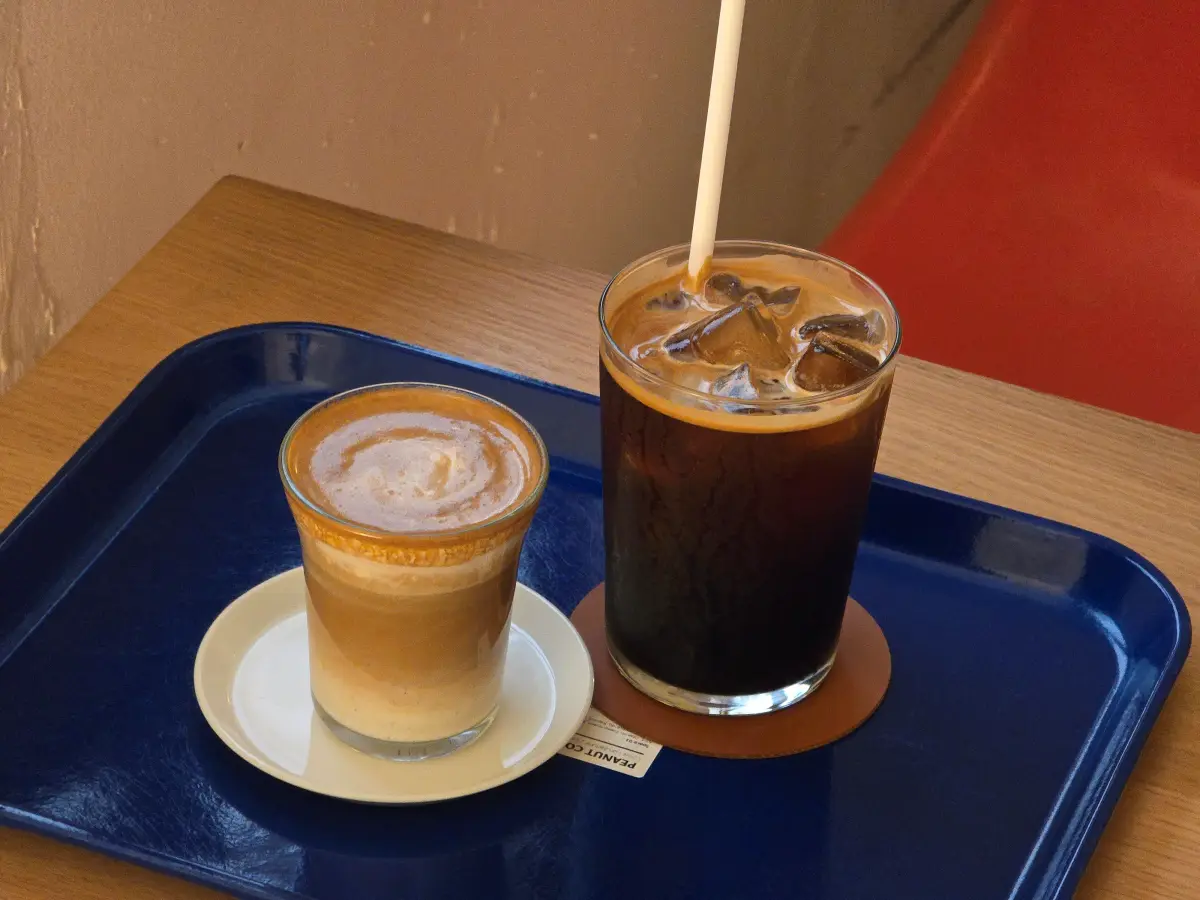 피넛크림라떼와 아이스 아메리카노