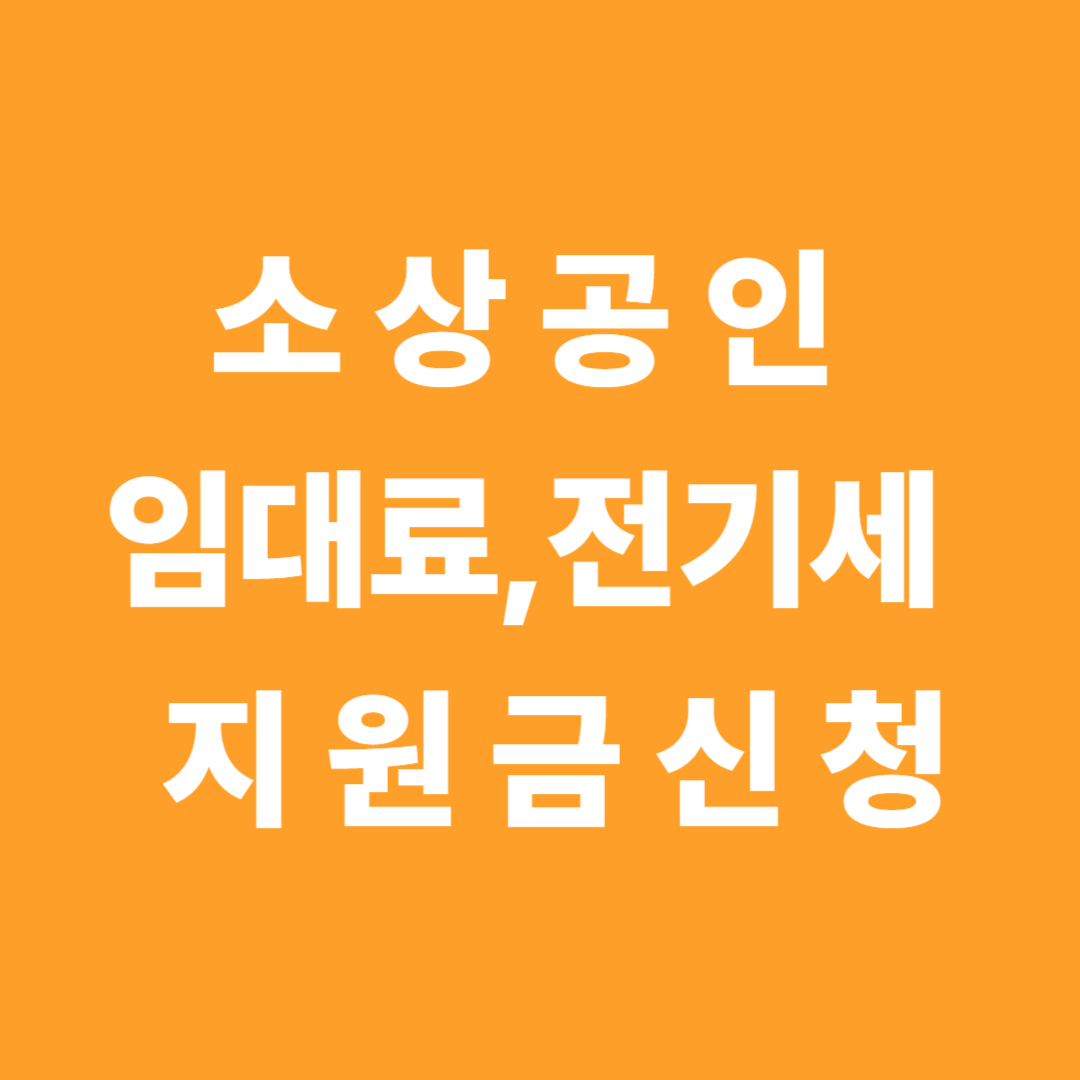 소상공인 지원금 신청