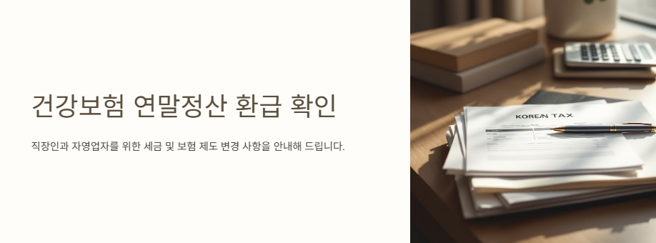 건강보험 연말정산 환급 완전 정리