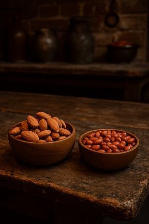 아몬드와 땅콩