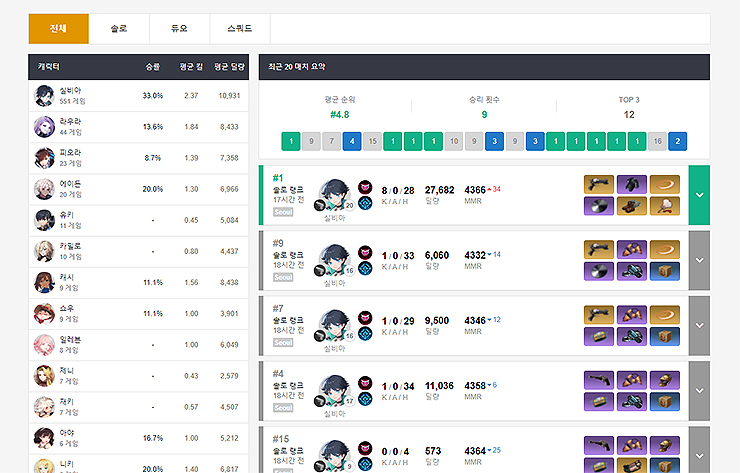 전적-관련-히스토리