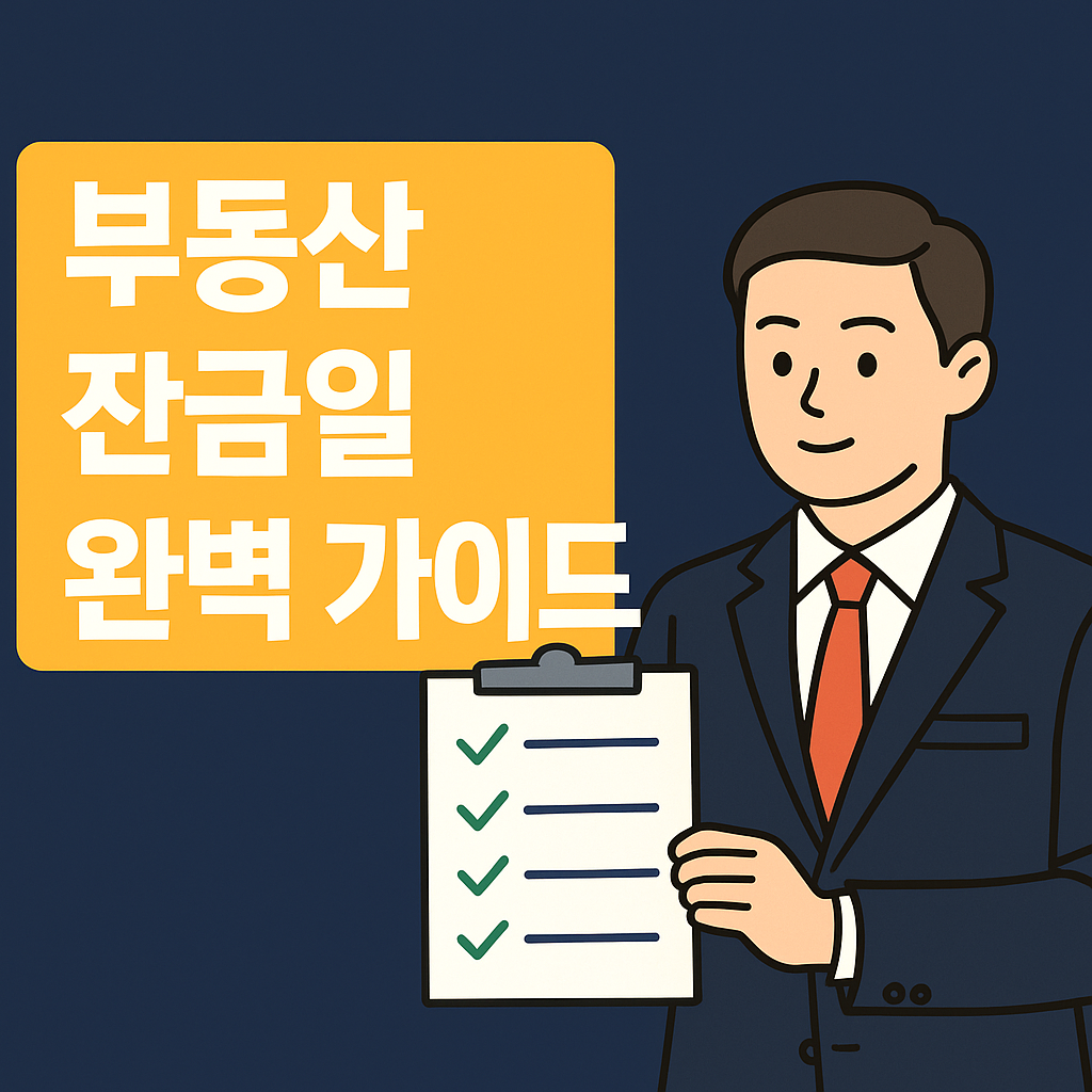 부동산 잔금일 당일 완벽 가이드