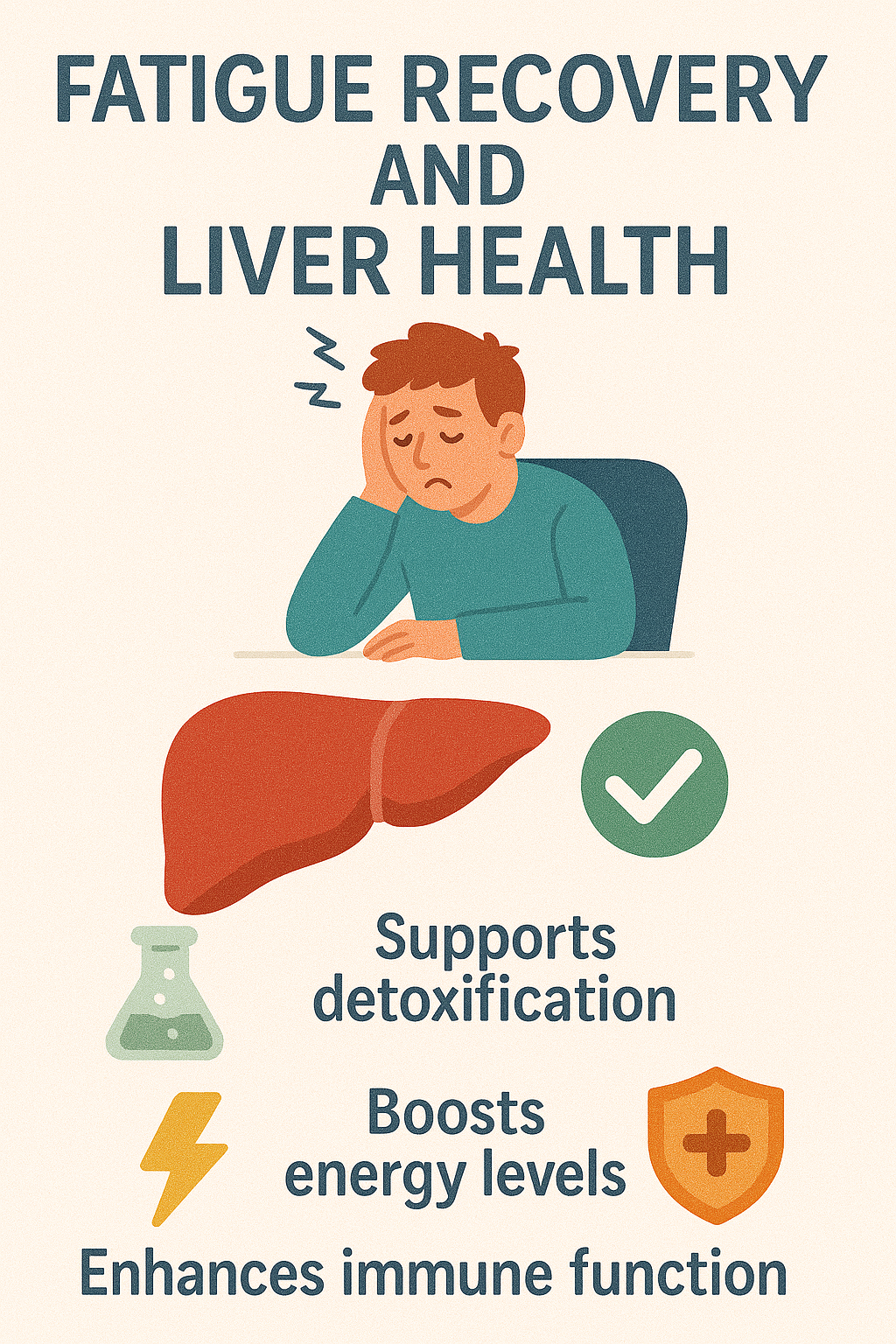 피로회복과 간 건강 이미지
