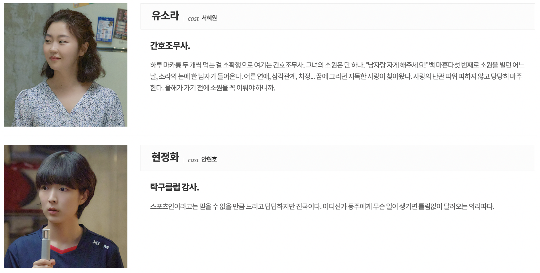일당백집사 등장인물 인물관계도 총정리