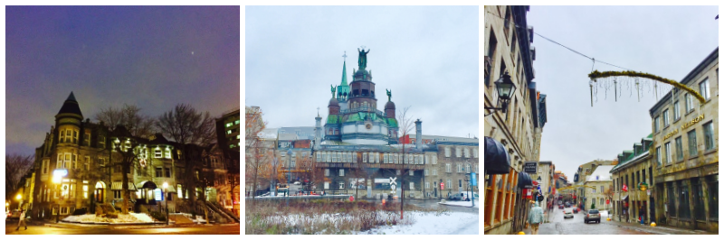 몬트리올 거리 사진 3개