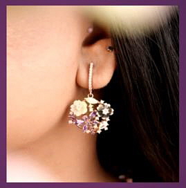 귀걸이 걸린 모습