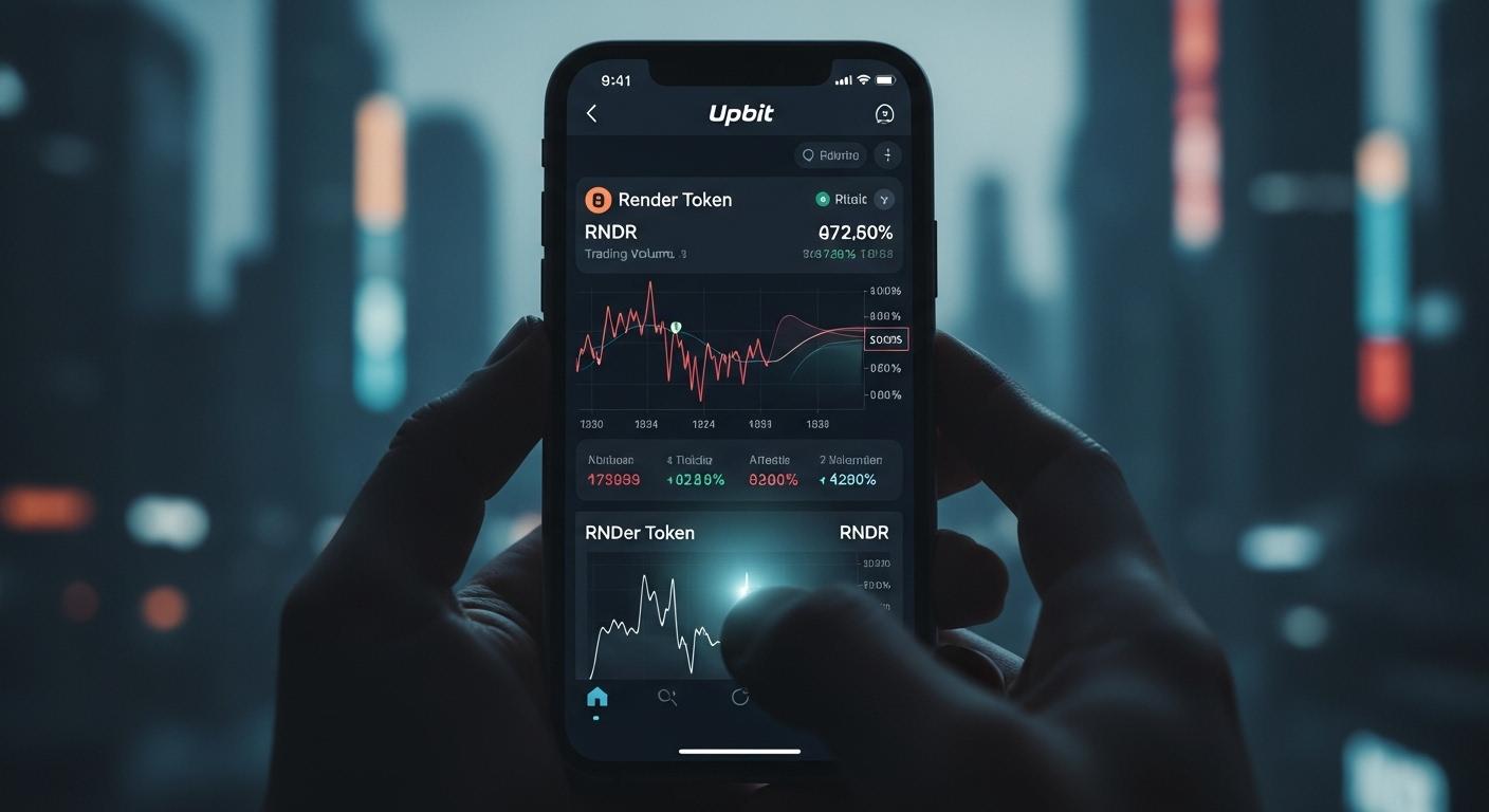 업비트 렌더토큰