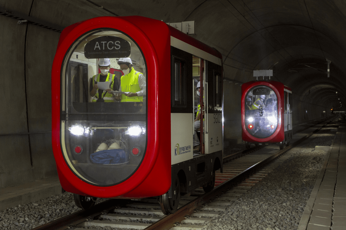 "열차자율주행 T2T 통신기술 개발 성공" 철도기술연구원