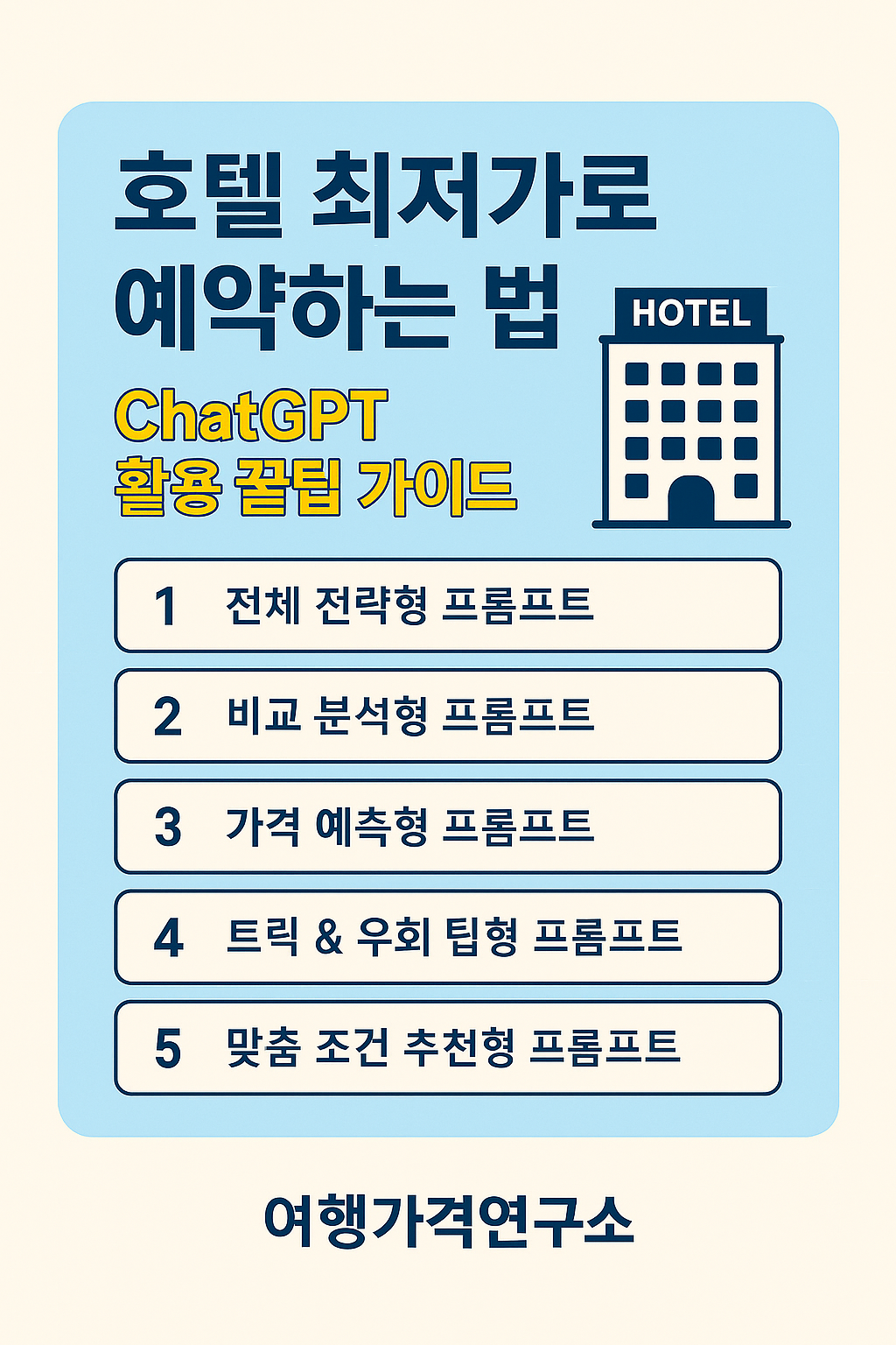 호텔 최저가 예약법