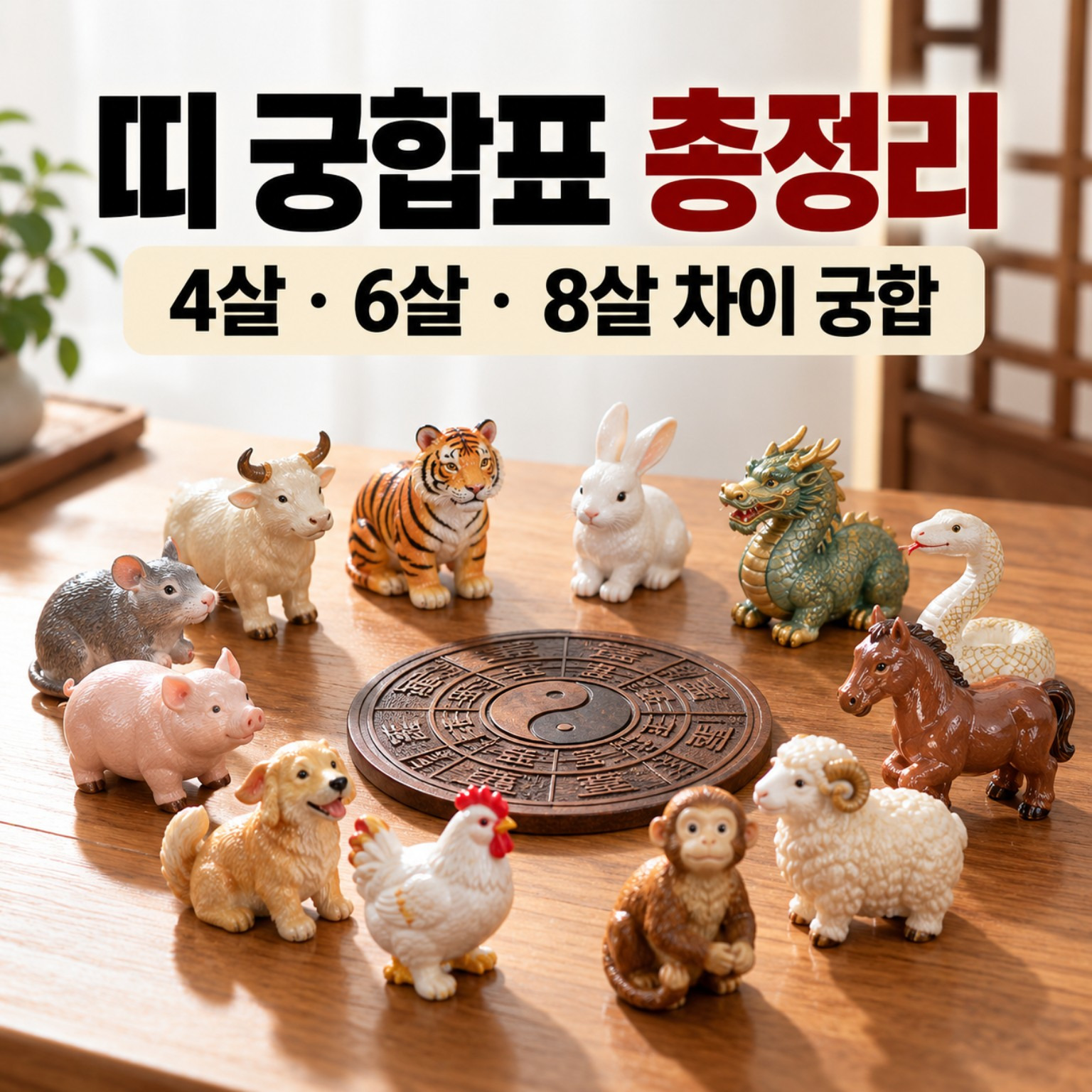 띠 궁합표 총정리|4살·6살·8살 차이 궁합, 나와 잘 맞는 띠는?
