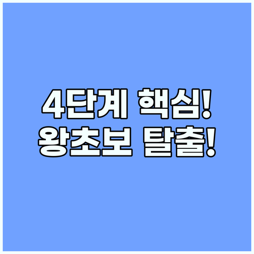 영어 왕초보 4단계 학습 전략 기초 ..