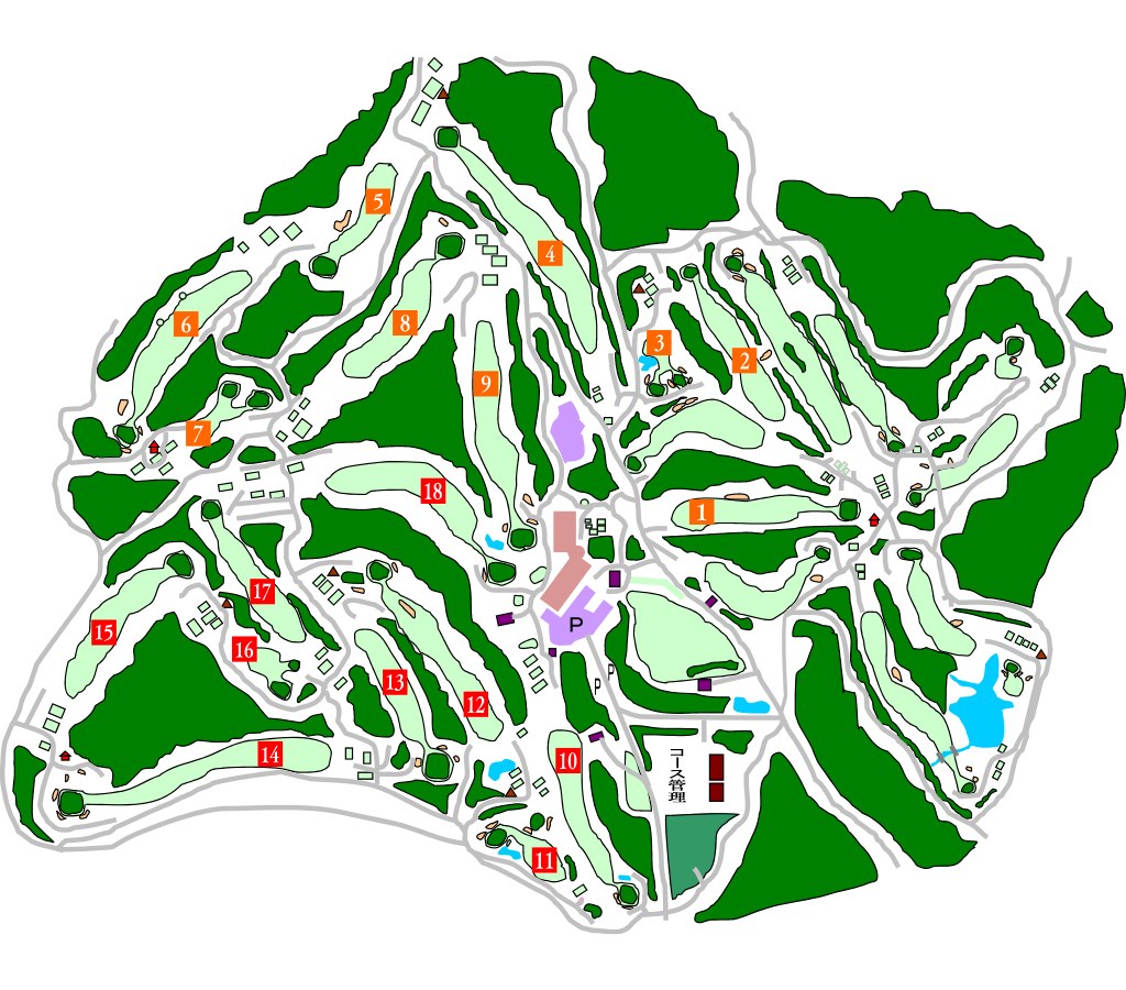 아츠마루 아소 아카미즈 골프클럽 골프코스