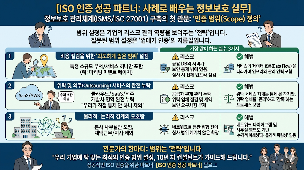 정보보호 인증 범위(Scope) 설정 시 가장 많이 하는 실수 3가지