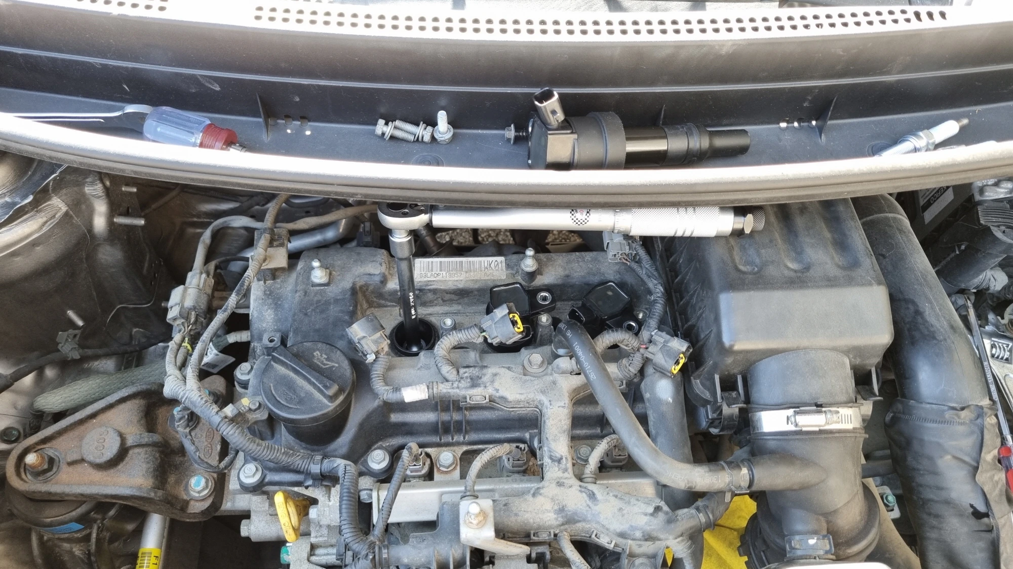 손토크 측정 모습