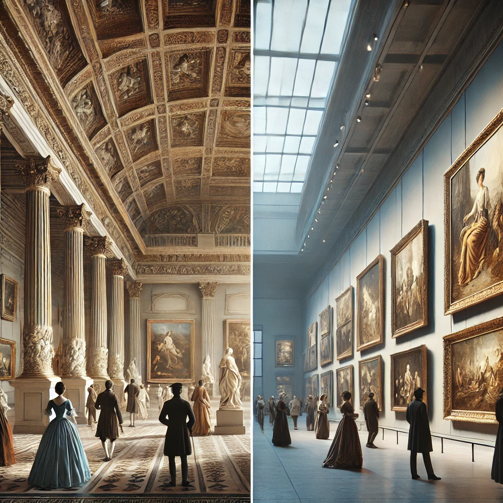 미술관의 발전과 건축적 변화, 그리고 주요 소장품의 변화