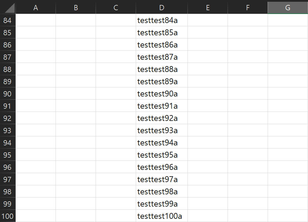 엑셀-숫자-증번하기를-통해-비밀번호-100개-만들기