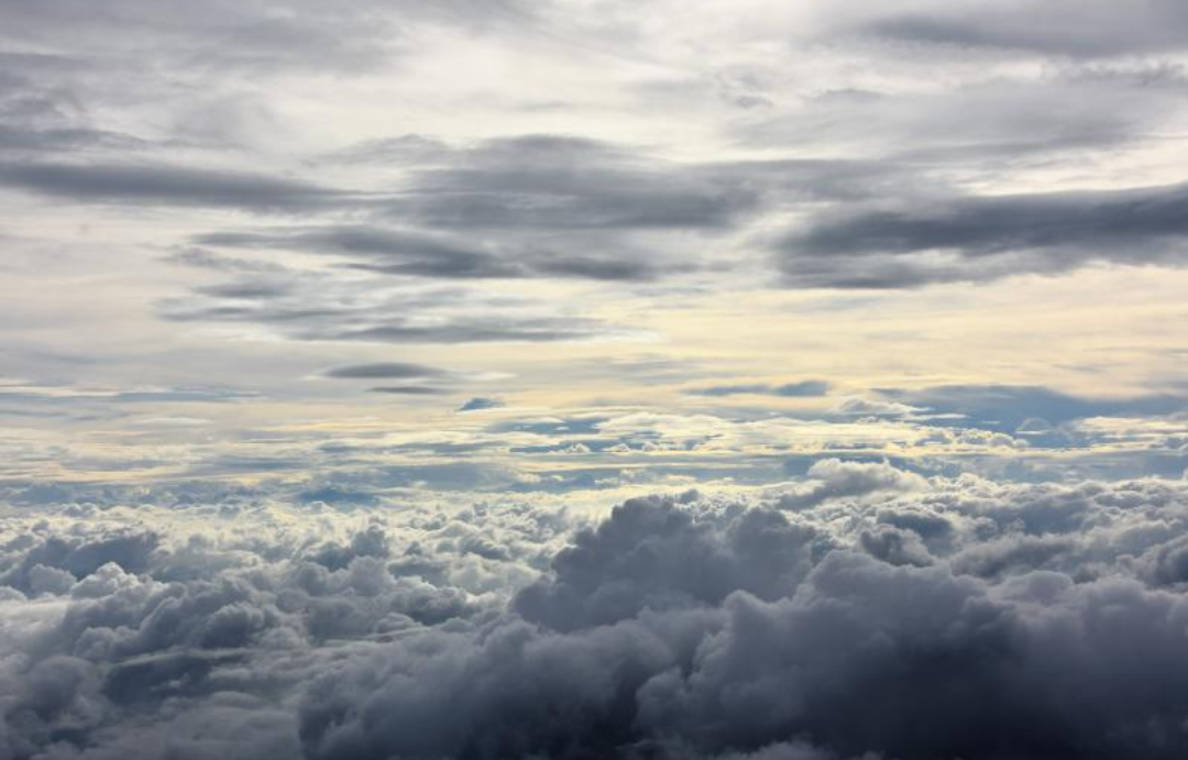 하늘 상공의 모습.