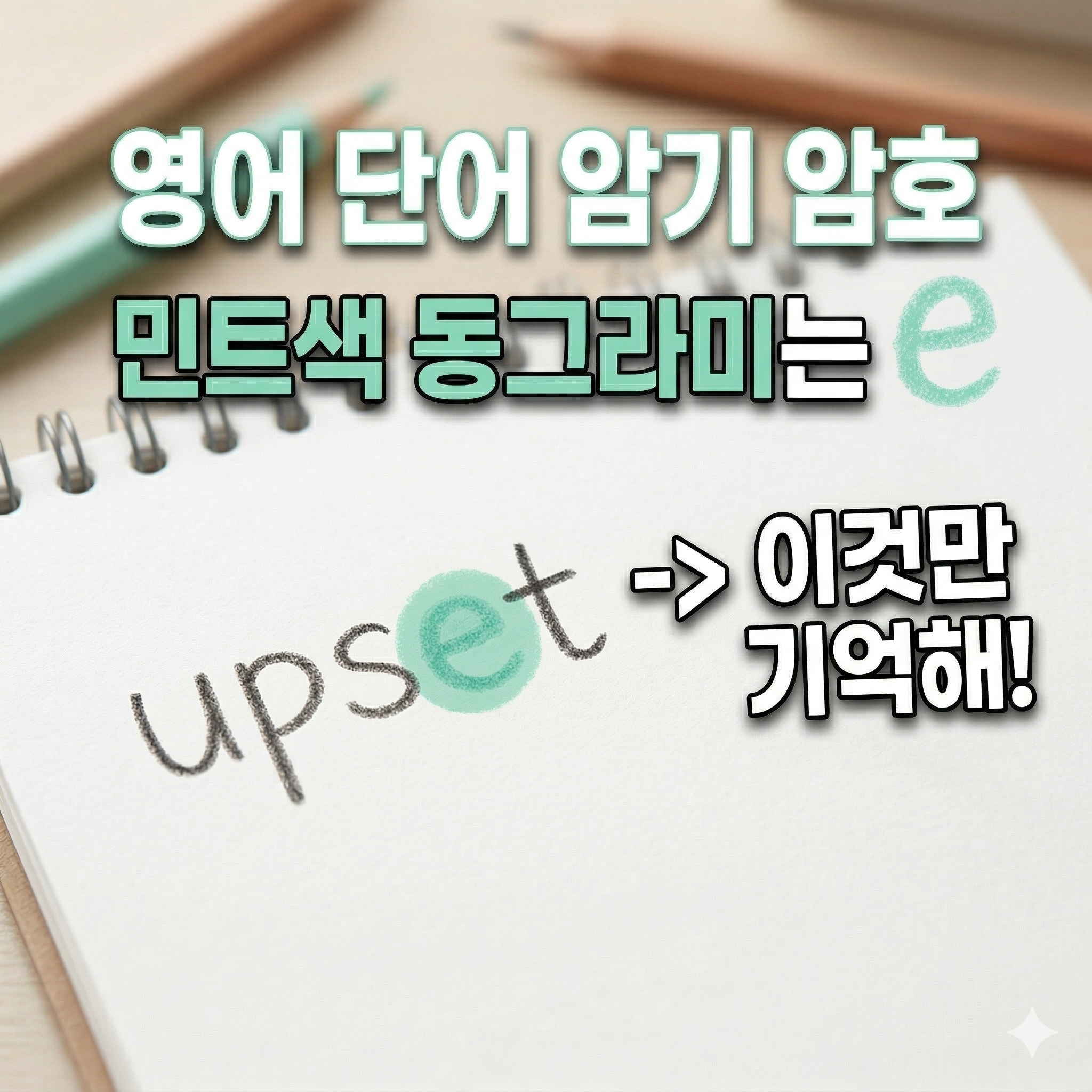 초등 저학년 영어단어 효과적인 암기방법 이미지