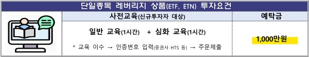 단일종목 ETF 레버리지