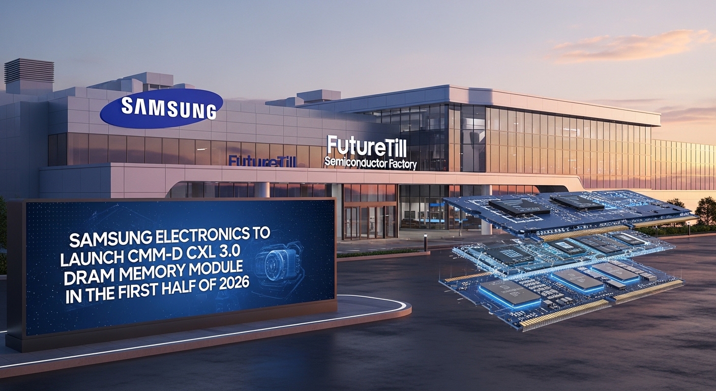 삼성전자 CMM-D CXL 3.0 D램 메모리 모듈 2026 상반기 출시 반도체 공장 퓨처틸