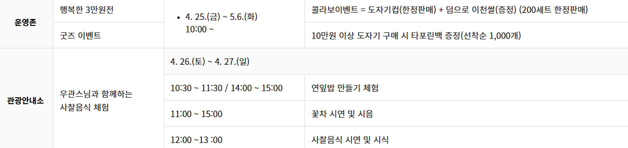 이천 도자기 축제 개막식 주차장 셔틀버스 총정리