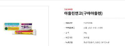 화상연고