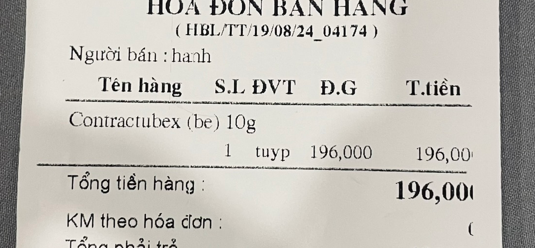 베트남 콘트락투벡스겔 구입