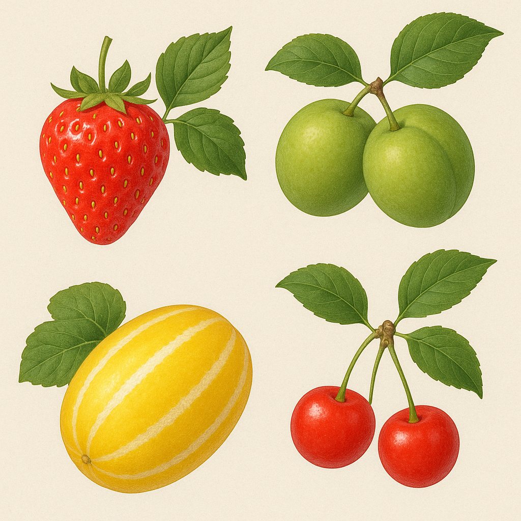 5월 제철과일 딸기, 매실, 참외, 앵두