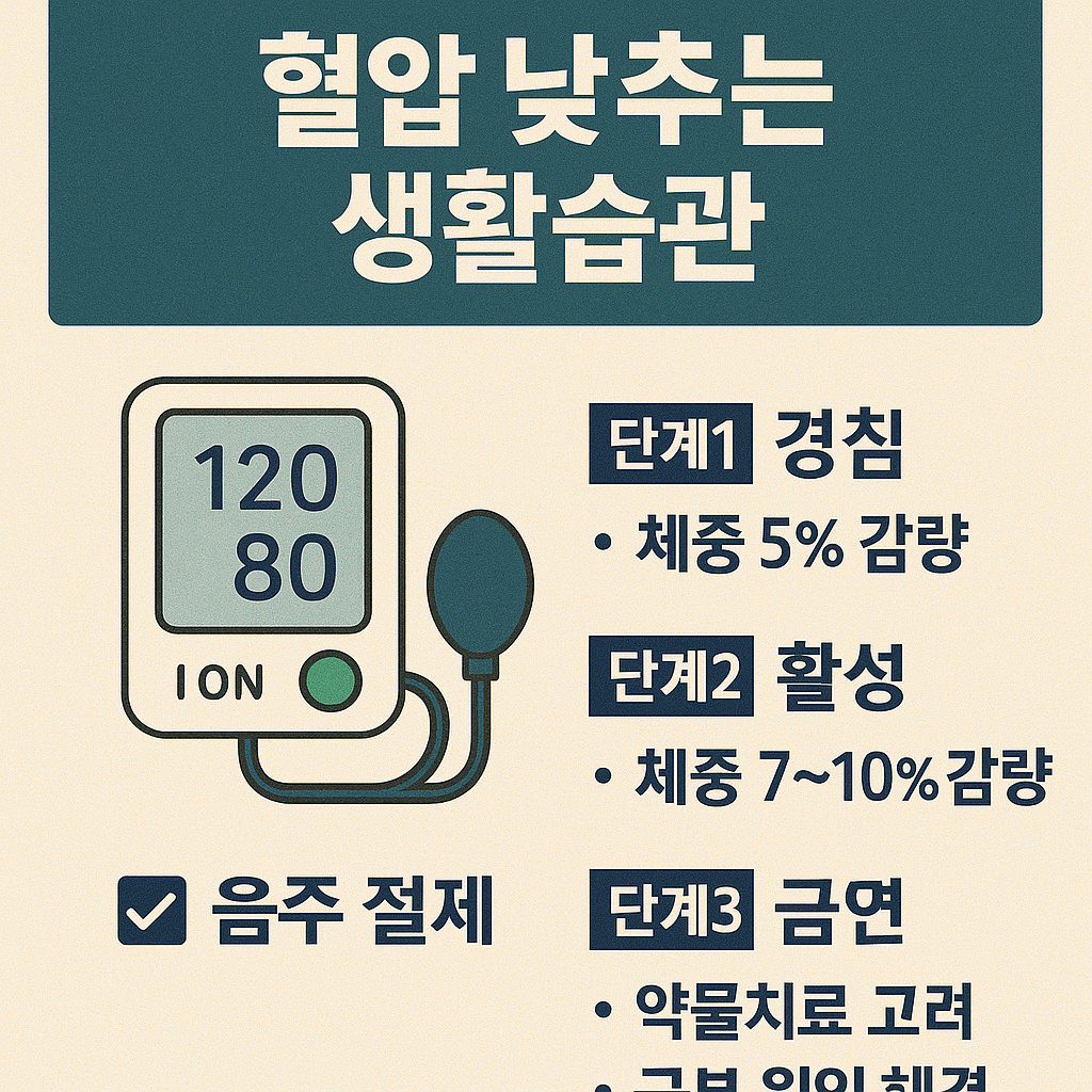 혈압 낮추는 생활습관