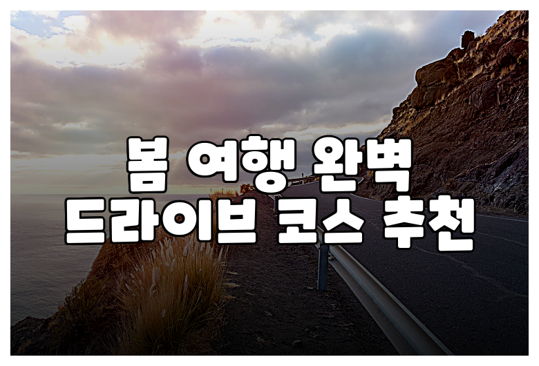 봄 여행 완벽 드라이브 코스 추천