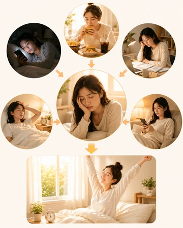 아침 피곤함 생활 관리 인포그래픽21