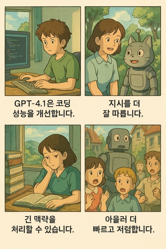 14일(현지시간) 오픈AI가 새로운 인공지능(AI) 모델 'GPT-4.1'을 공개했다.