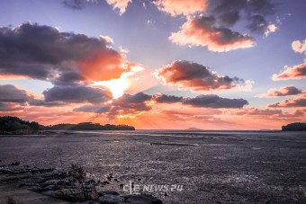 가을에 어울리는 국내 낙조 명소, 안면도 꽃지해수욕장