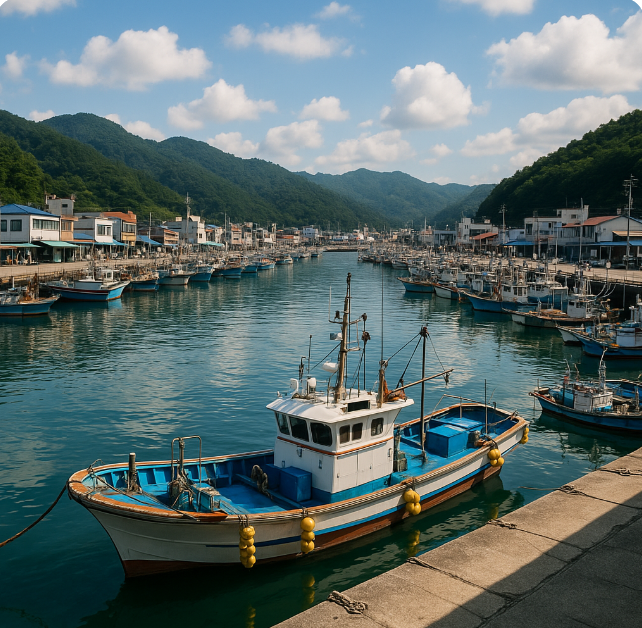 울진에 항구 이미지