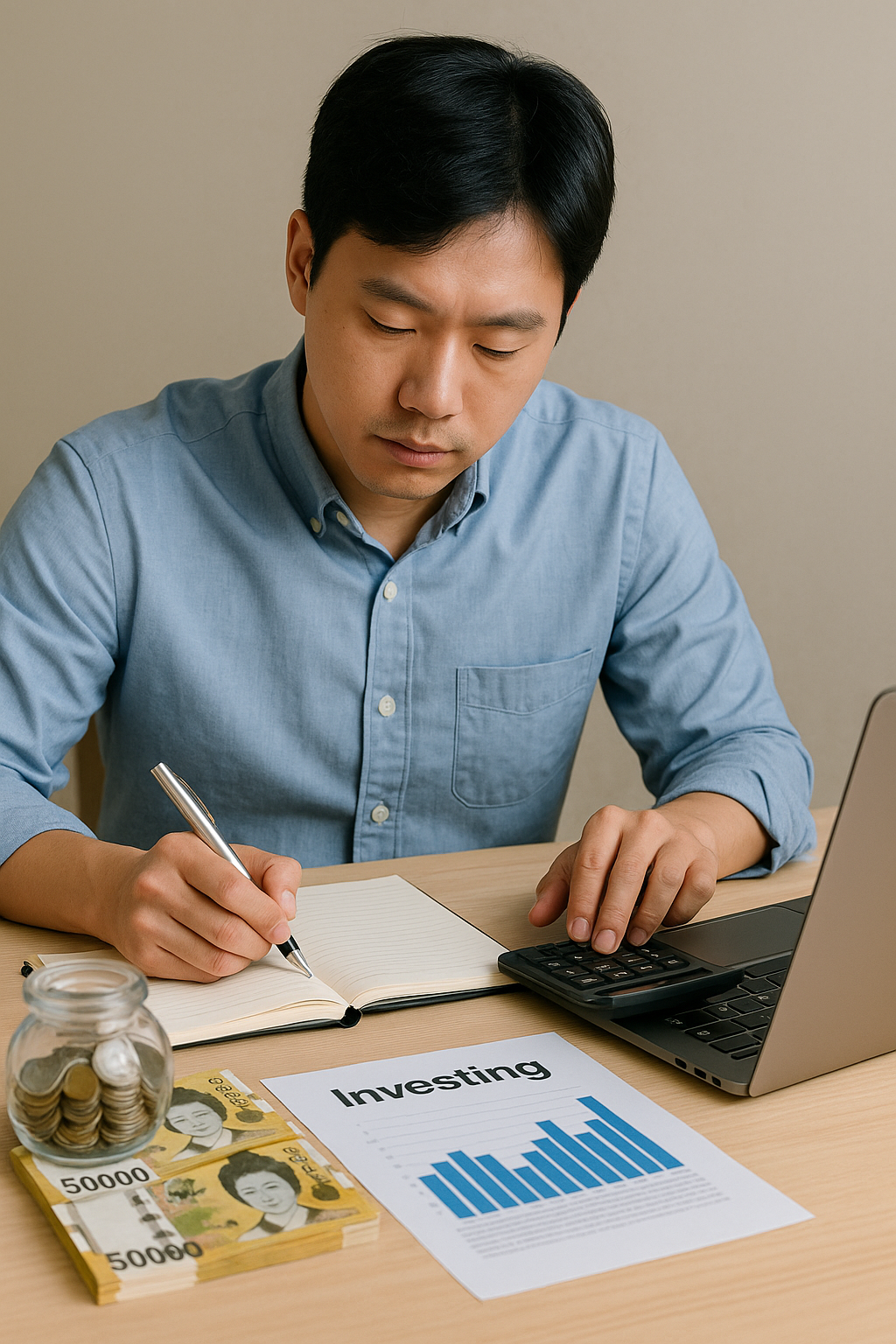 저축과 투자를 병행하는 사진