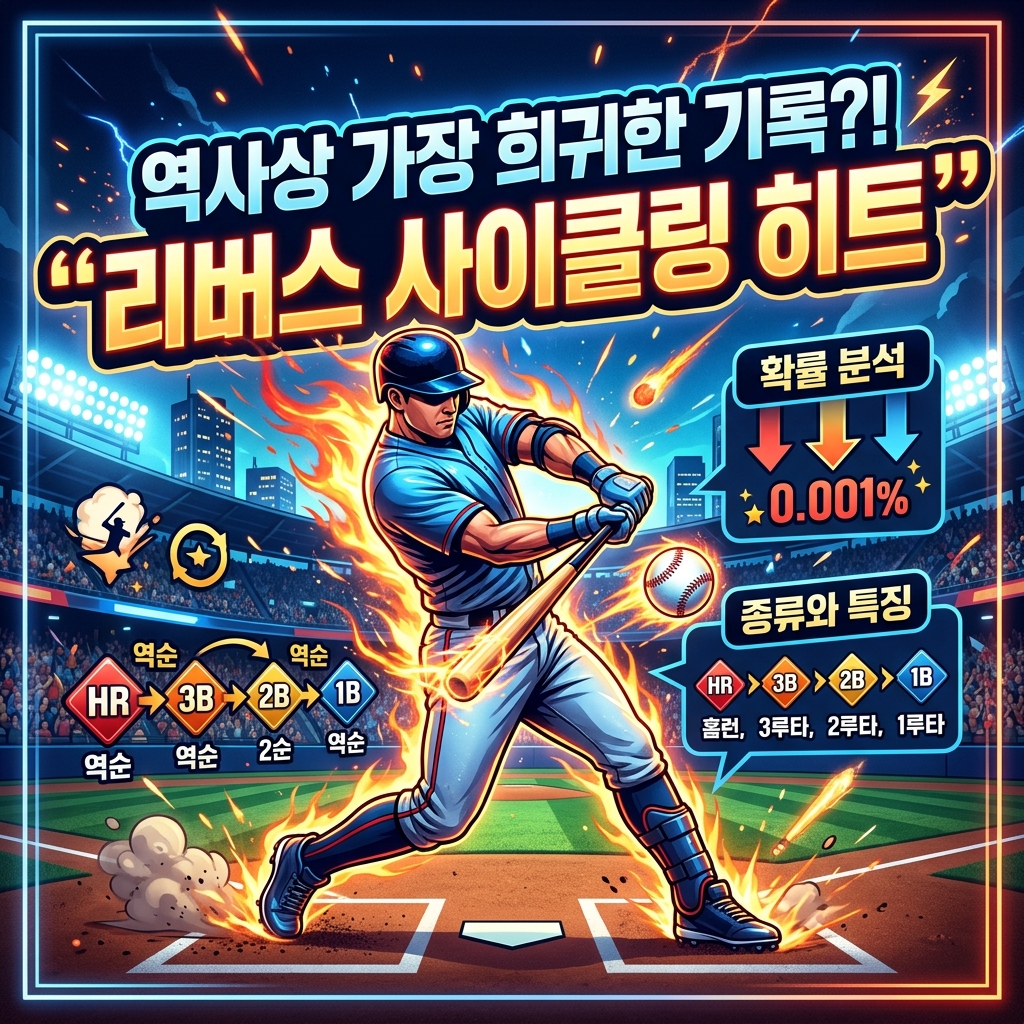 시카고 컵스 피트 크로우 암스트롱 선수의 홈런 3루타 2루타 1루타 역순 리버스 사이클링 히트 대기록 달성과 내추럴 사이클링 히트의 세이버메트릭스 통계학적 가치 비교 비평 칼럼