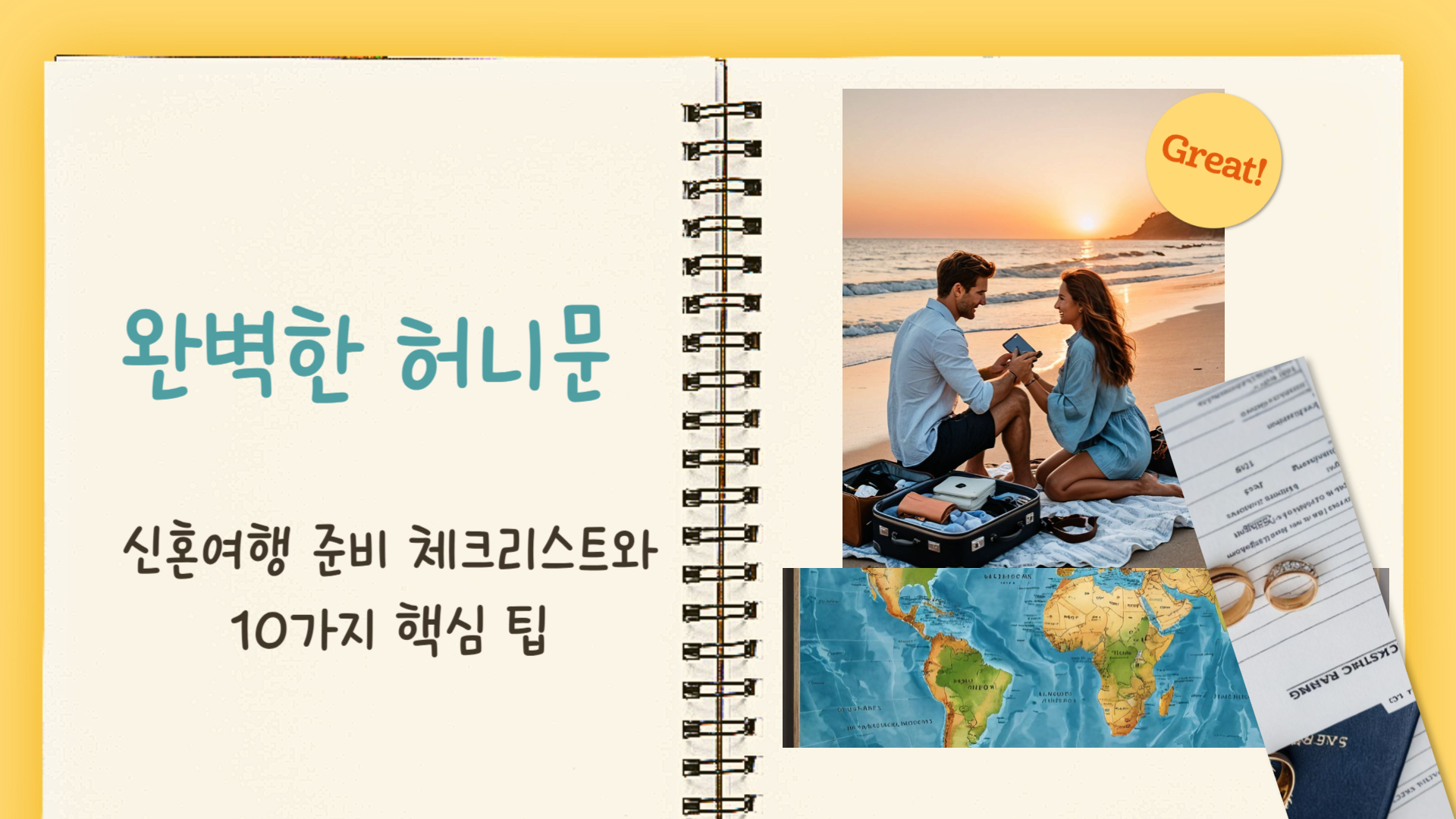 완벽한 허니문을 위한 신혼여행 준비 체크리스트와 10가지 핵심 팁