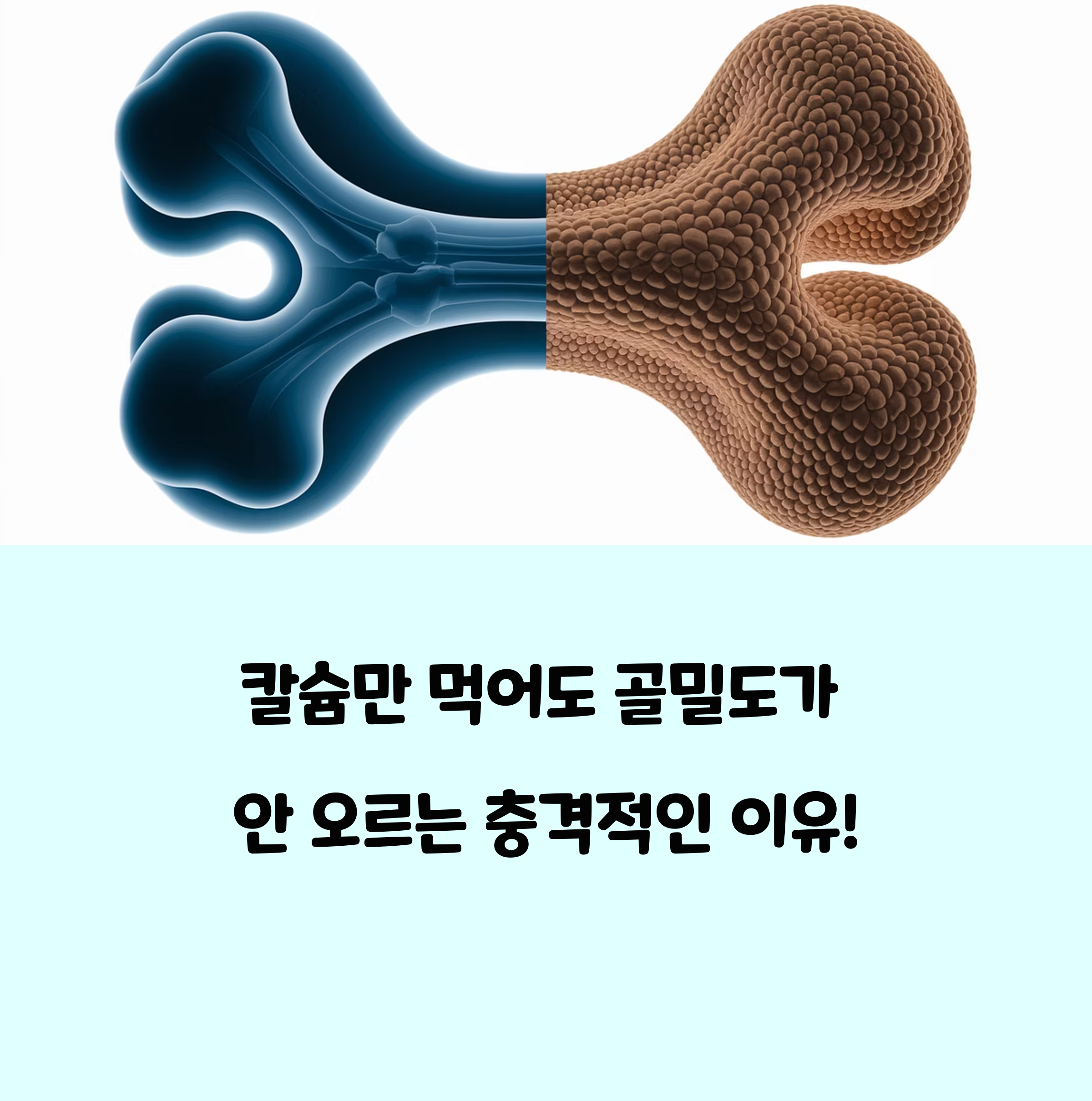 "칼슘 아무리 먹어도 소용없었던 이유" 뼈 건강에 진짜 필요한 숨겨진 영양소에 대한 이미지