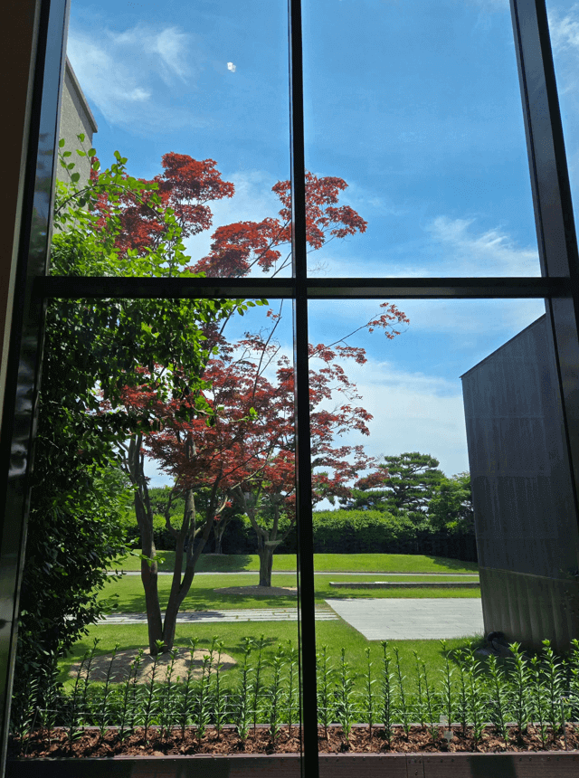 클럽하우스 안에서 바라본 전경