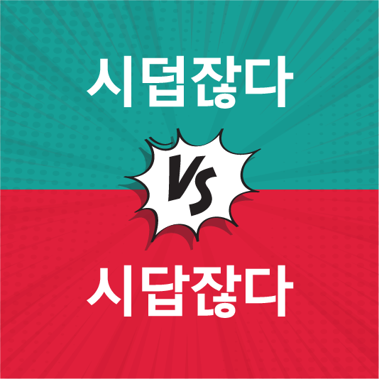 시답잖다 시덥잖다 구별