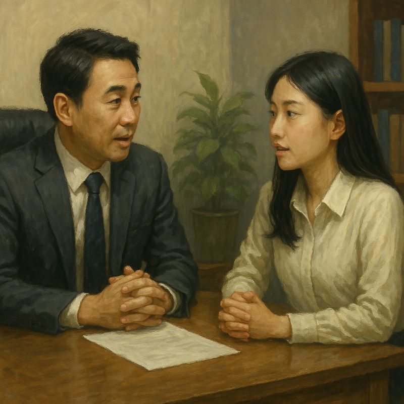 사장과 대화하는 꿈 – 압박 또는 기대