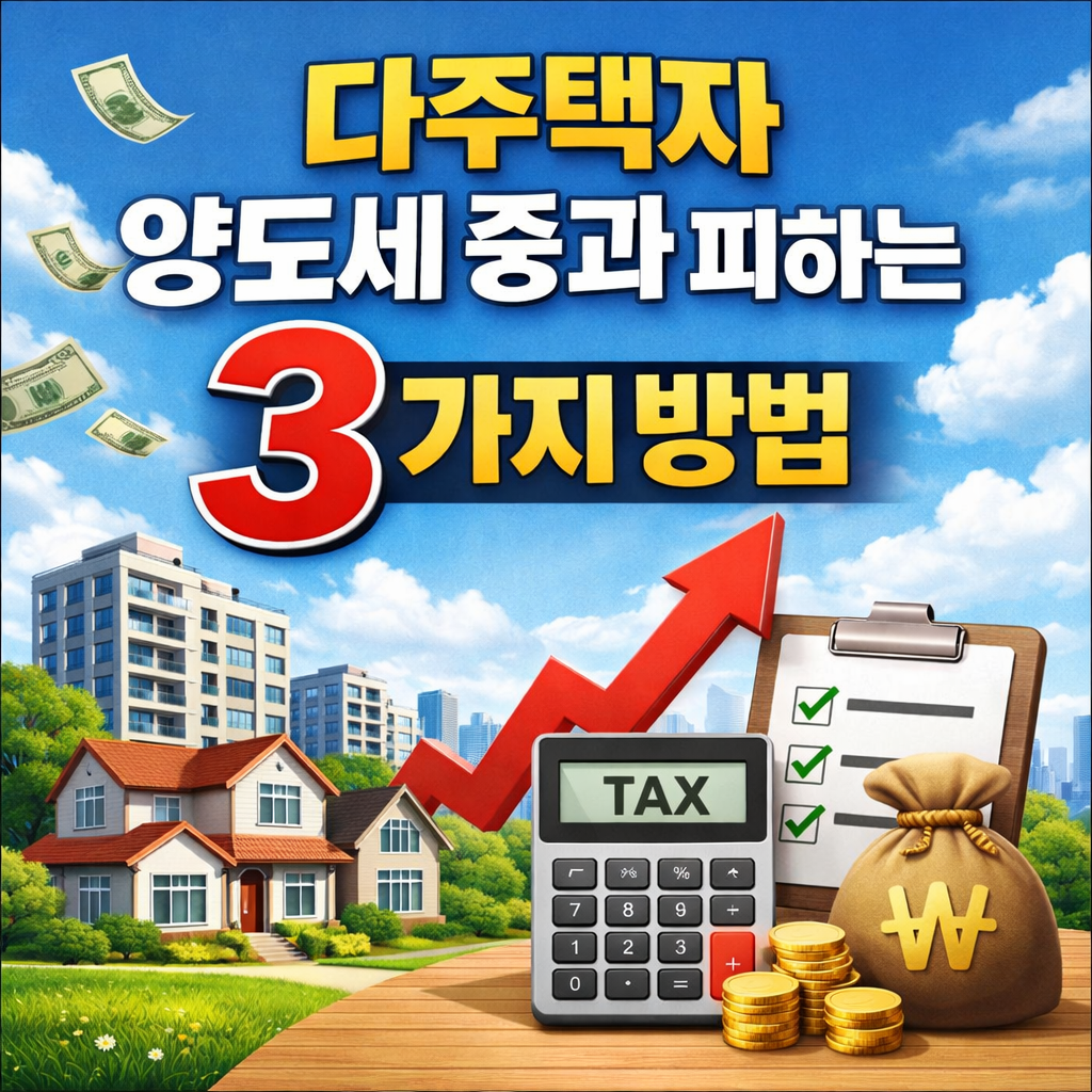 다주택자 양도세 중과 피하는 3가지 방법