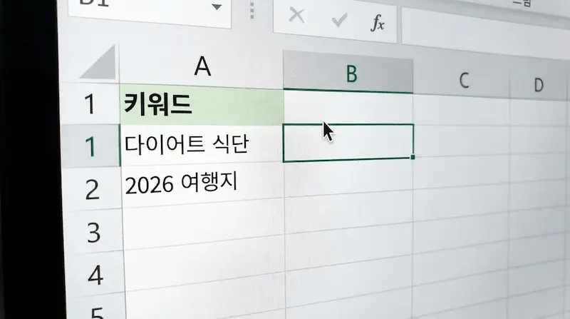 구글 스프레드시트에서 젬나이 함수를 활용해 블로그 포스팅 제목을 자동으로 생성하는 실제 모습